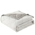 thumbnail image 1 of Quilted Throw Blanket, Checkered Throw Blanket, 50X60 In, Textured Surface, Single Bed, Winter Use, Gray Trim, 1 Pc, 1 of 6