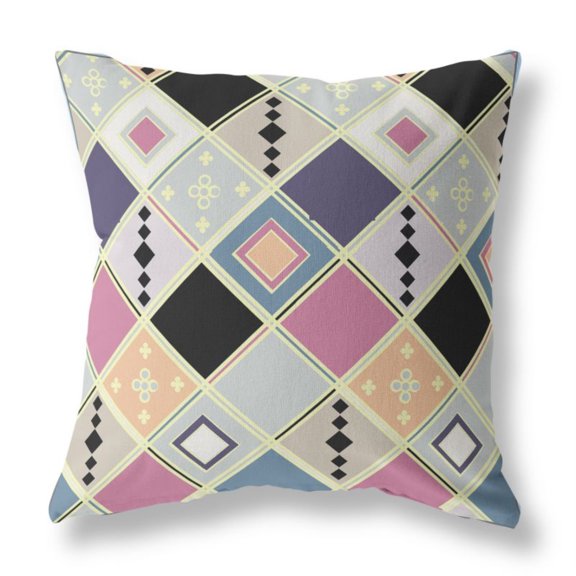 Amrita Sen Broadcloth Zippered Pillow With Pink Gold Finish PL315BrCDSZP18x18