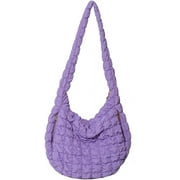 Quilted Tote Bag Large Puffer Crossbody Bag Women Puffy Shoulder Bag Quilted Padding Hobo Tote Bag