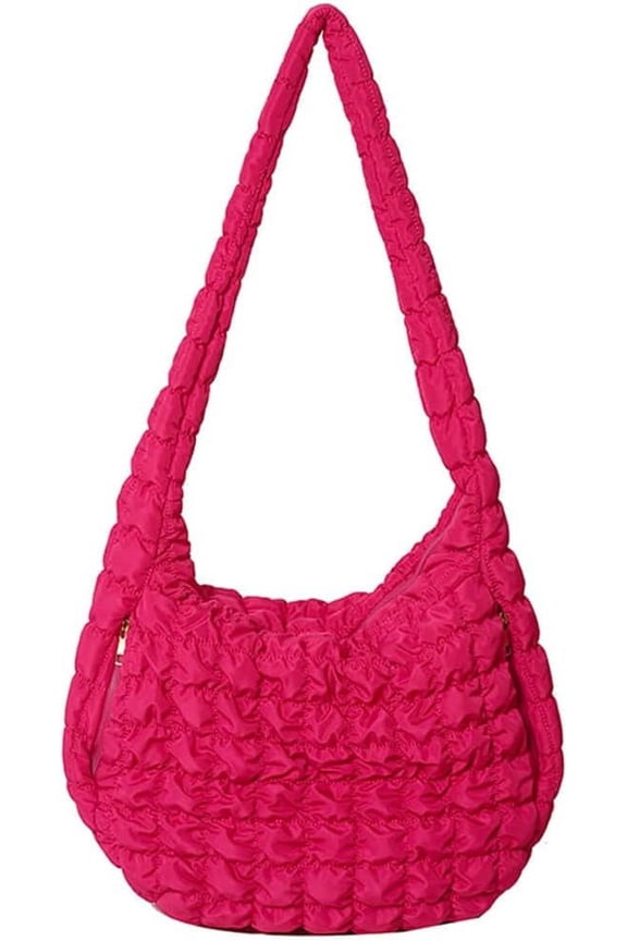 Quilted Tote Bag Large Puffer Crossbody Bag Women Puffy Shoulder Bag Quilted Padding Hobo Tote Bag