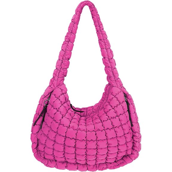 Quilted Tote Bag Large Quilted Carryall Puffer Shoulder Bag Lightweight Quilted Padding Hobo Bag Quilted Bag