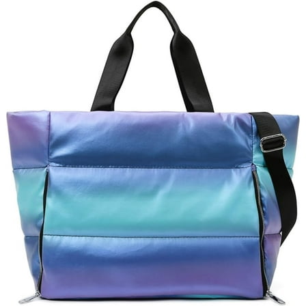 Quilted Tote Bag Puffer Satchel Shoulder Bag Cute Lightweight Padding Hobo Bags Trendy Travel Work Duffle Gym Handbag