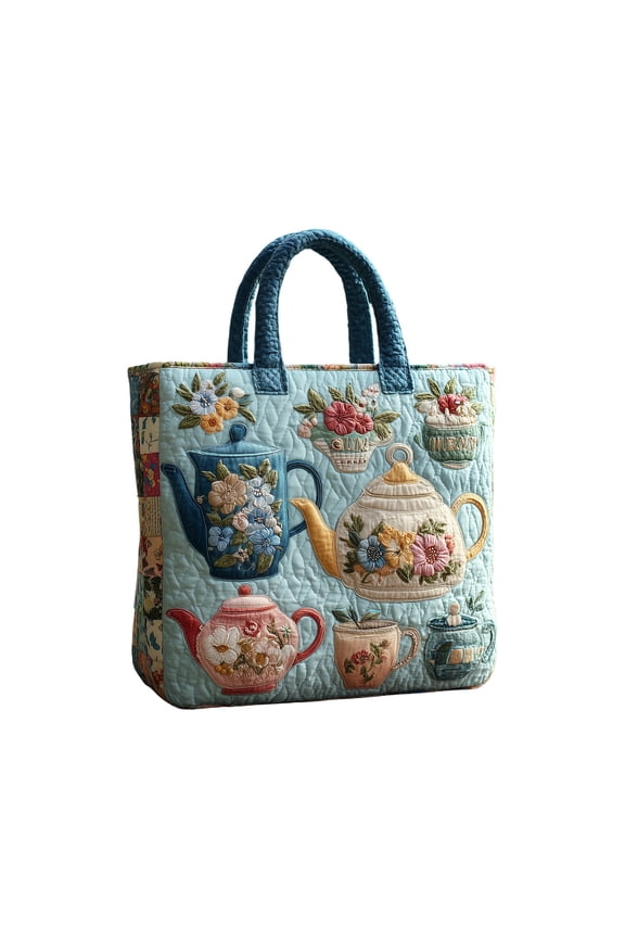 Quilted Tote Bag for Women, Large Capacity Multi-Functional Everyday Tote, Embroidered Laptop Bag, Crossbody Shoulder Bag for Work, Travel, and Weekend