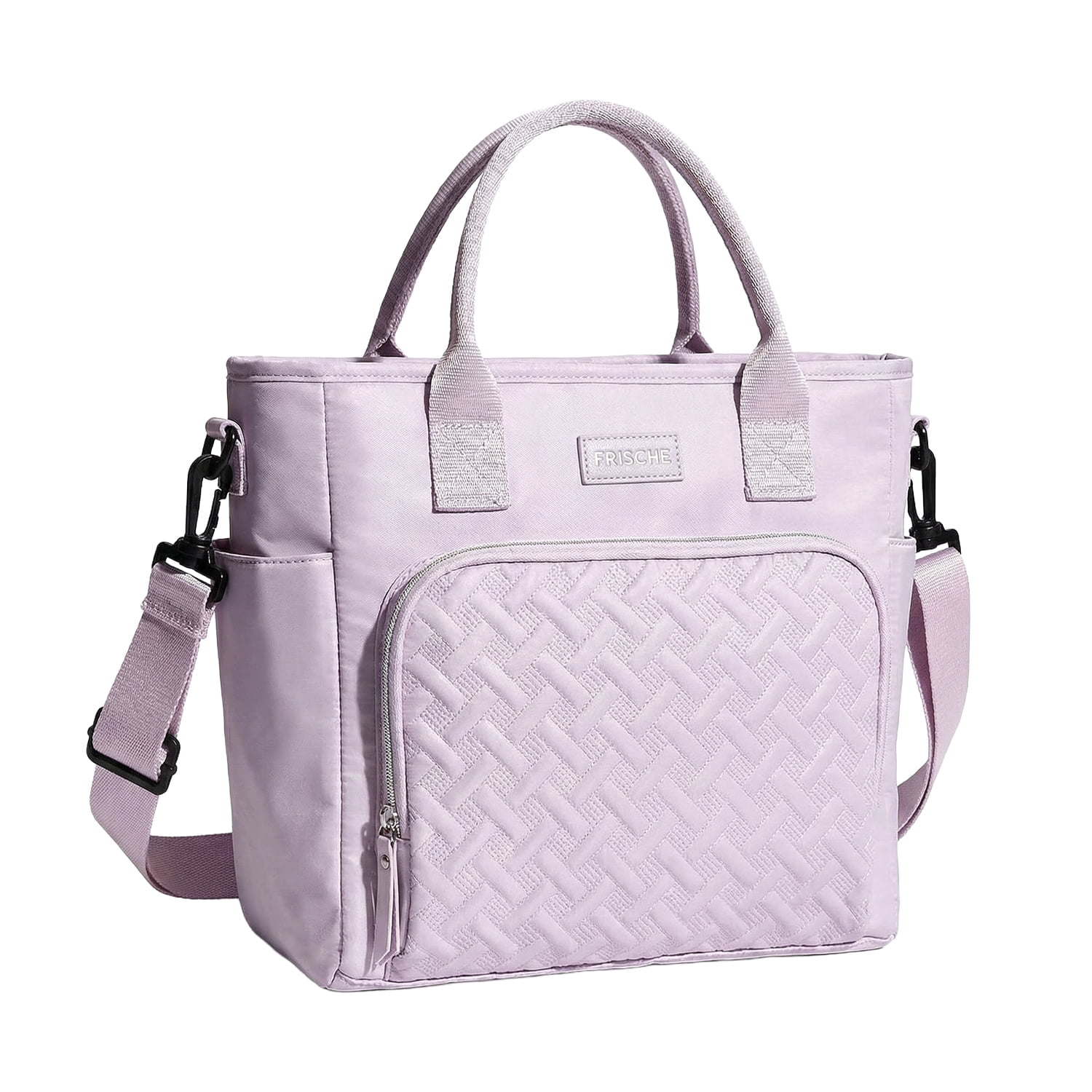 DEFAHN Tote Diaper Bag for Mom - 0.9lb Lightweight Large Capacity Thermal Baby Bag, 2 Thermal Pockets + Side Holders, Simple Open Design(Purple)
