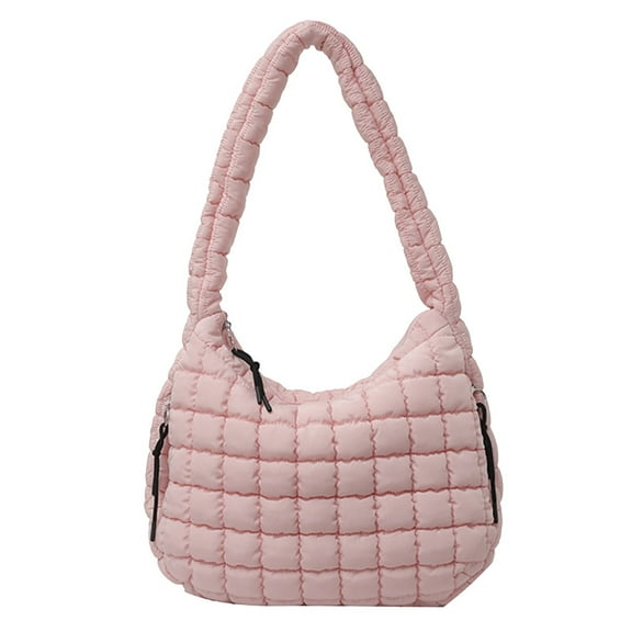 Quilted Tote Bag for Women Lightweight Shoulder Bag Large Capacity Winter Fashion Hobo Bag