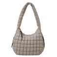 thumbnail image 1 of Quilted Tote Bag for Women Lightweight Shoulder Bag Large Capacity Winter Fashion Hobo Bag, 1 of 4