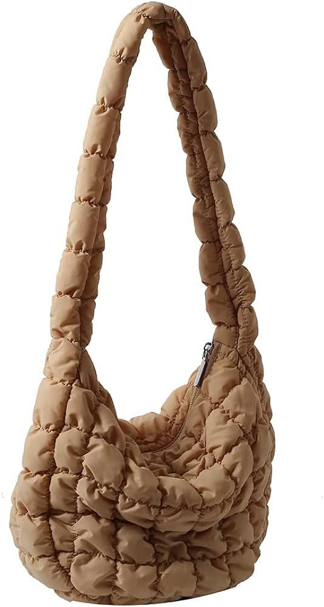 Quilted Tote Bag for Women Puffer Bag Quilted Bag Lightweight Puffy Tote Bag Quilted Padding Shoulder Bag