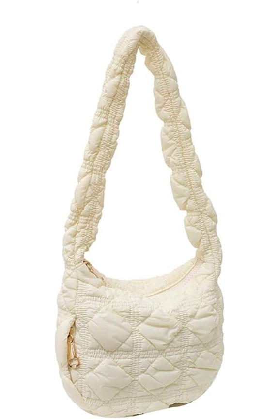 Quilted Tote Bag for Women Small Puffer Bag Quilted Bag Lightweight Puffy Tote Bag Cloud Quilted Shoulder Bag