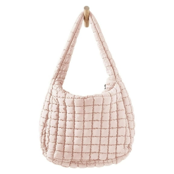 Quilted Tote Bag for Women Stylish Puffy Crossbody Handbag Lightweight Durable Fashionable Shoulder Purse