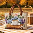 thumbnail image 1 of Quilted Tote Bags, Quilted Tote Bags for Women, Vintage arge Capacity Foldable Travel Shoulder Bag, Lightweight Cat Print Purse for Daily, 1 of 7