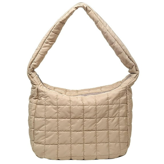 Quilted Tote Bags for Women Puffy Shoulder Bag Hobo Bags Padded Crossbody Bags for Women