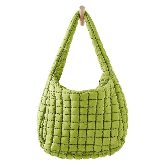 Quilted Tote and Crossbody Bag for Women Stylish Versatile Shoulder Handbag with Puffy Design