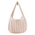thumbnail image 1 of Quilted Tote and Crossbody Bag for Women Stylish Versatile Shoulder Handbag with Puffy Design, 1 of 4
