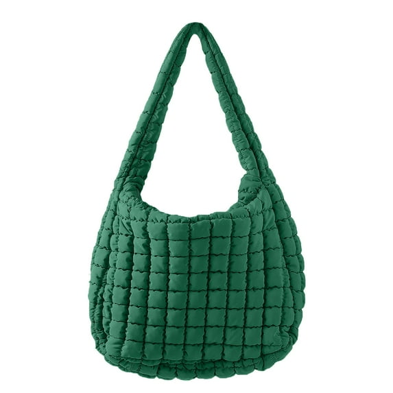 Quilted Tote and Crossbody Bag for Women Stylish Versatile Shoulder Handbag with Puffy Design