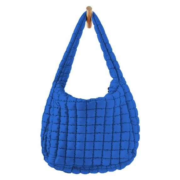 Quilted Tote and Crossbody Bag for Women Stylish Versatile Shoulder Handbag with Puffy Design