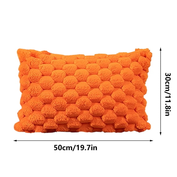 Quilted Velvet Lumbar Pillow Cushion for Back Support, Soft Sofa Bed Office Chair Reading Napping Comfort, Decorative Throw Pillow Cover for Living Room Bedroom Dorm