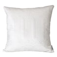 thumbnail image 1 of Quilted Velvet White Square Throw Pillow, 1 of 4