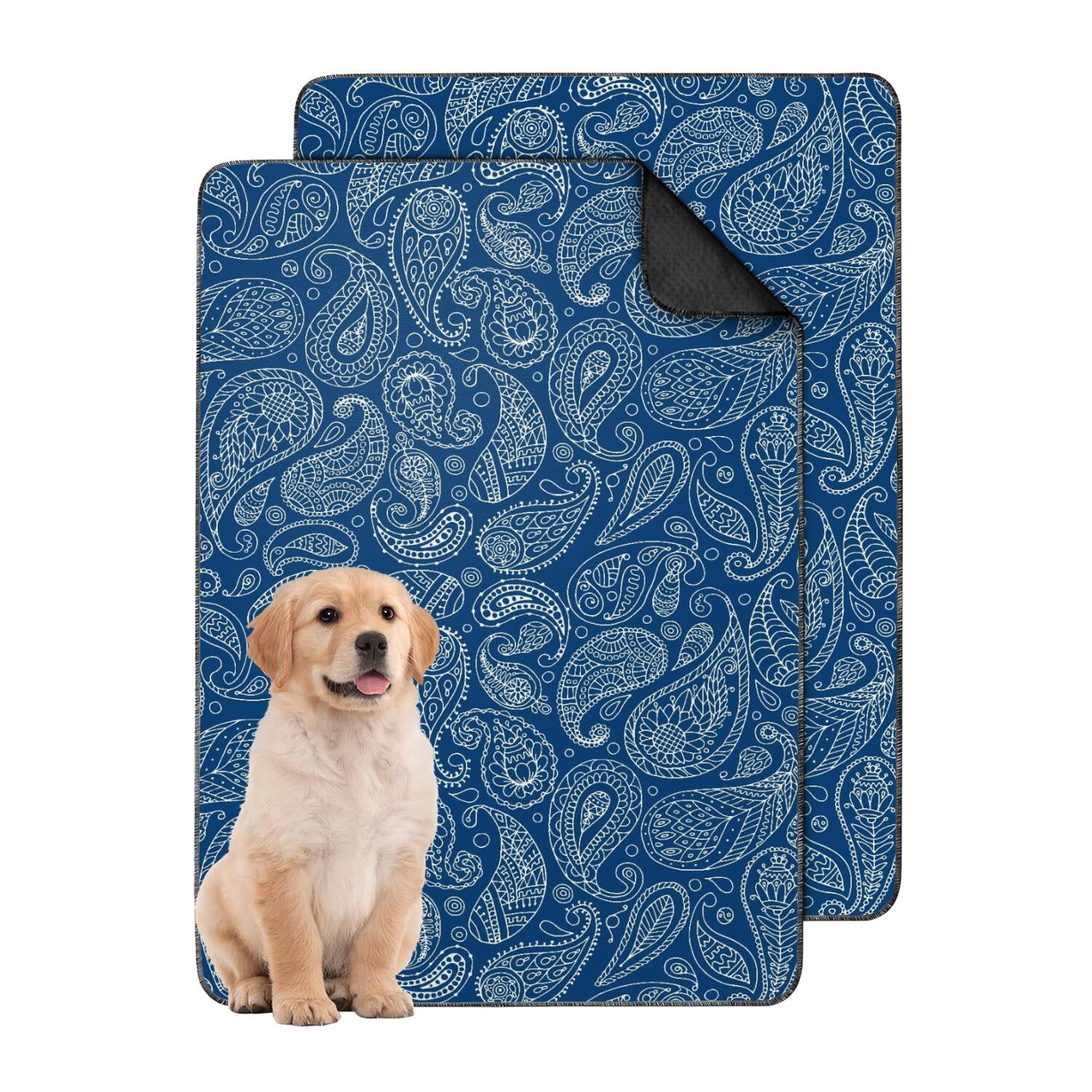 Quilted Washable Dog Potty Pads, 24x36 Reusable with Non-Slip Rubber Backing, Super Absorbent and Leak-Proof for Puppy Training and Indoor Pet Care