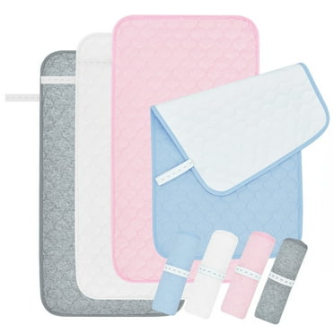 Quilted Waterproof Changing Pad Liner Absorbent Bassinet Liners Reusable Changing Table Pad
