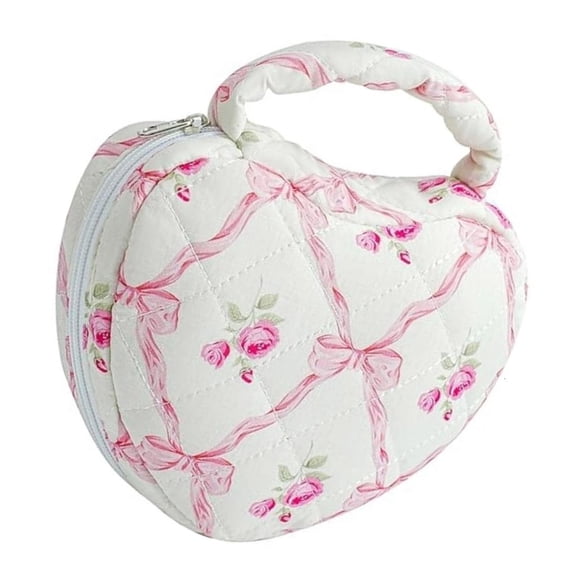 Quilted Waterproof Cosmetic Pouches Large Capacity Toiletry Bag For Daily Use