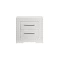 thumbnail image 1 of Quilted White Finish / Bedroom Essential Storage / Easy-Maintenance Nightstand, 1 of 3