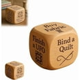 thumbnail image 1 of Quilter's Dice, Handmade Wooden Quilting Decision Dice with 6 Engraved Sewing Tasks, Fun Quilting Accessories for Sewists & Craft Lovers (1PCS), 1 of 7