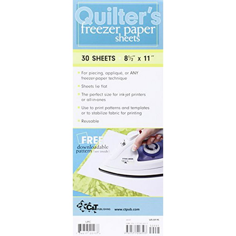 Quilter's Freezer Paper Sheets (70pk), 8-1/2x 11 : Sewing Parts