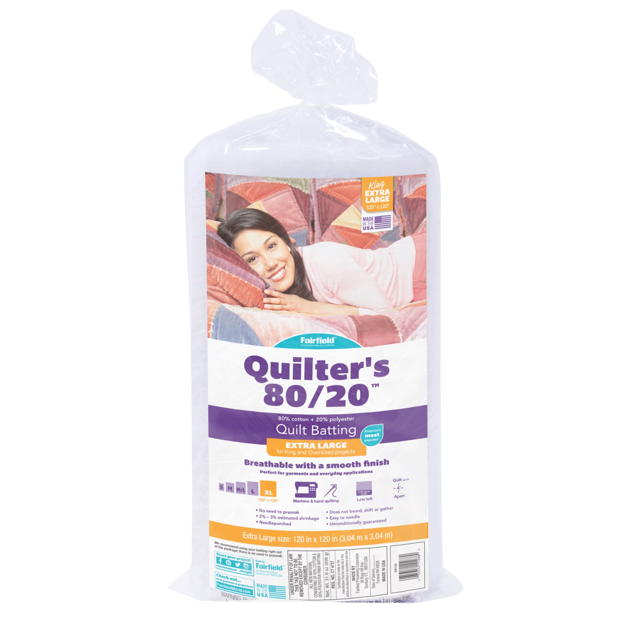 Quilters 80/20™ Batting, 120" X 120"