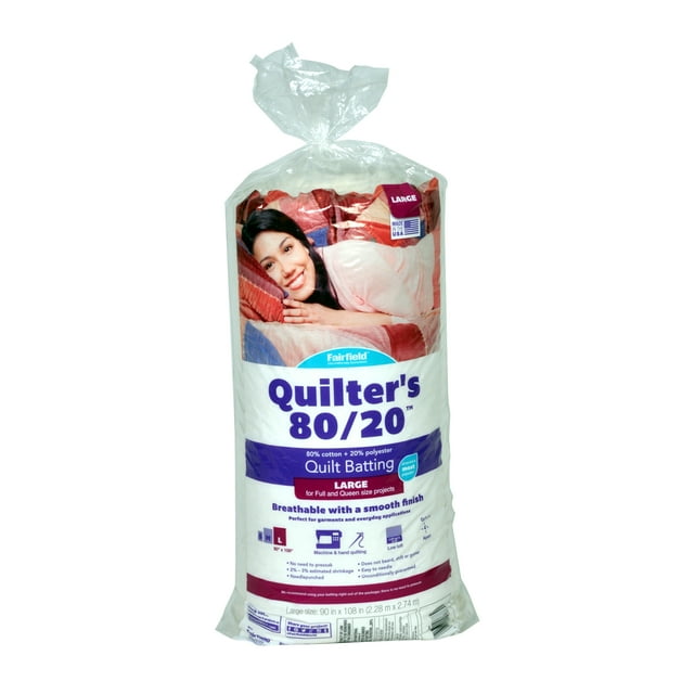 Quilters 80/20™ Quilt Batting by Fairfield™, 90" x 108"
