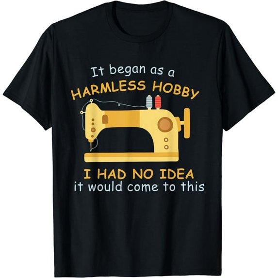 Quilting Hobby Sewing Machine Funny Idea For Sewer & Quilter T-Shirt