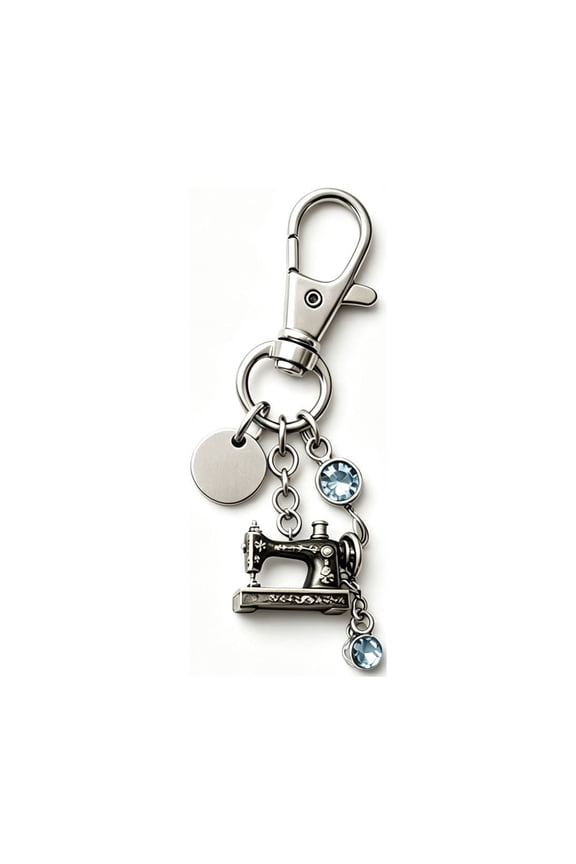 Quilting Keychain Sewing Scissors Charm Jewelry Sewing Gift, White
