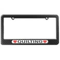 thumbnail image 1 of Quilting Love with Hearts License Plate Frame, 1 of 1