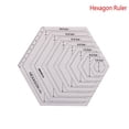 Quilting Patchwork Ruler Triangle Rhombus Hexagon Acrylic Template