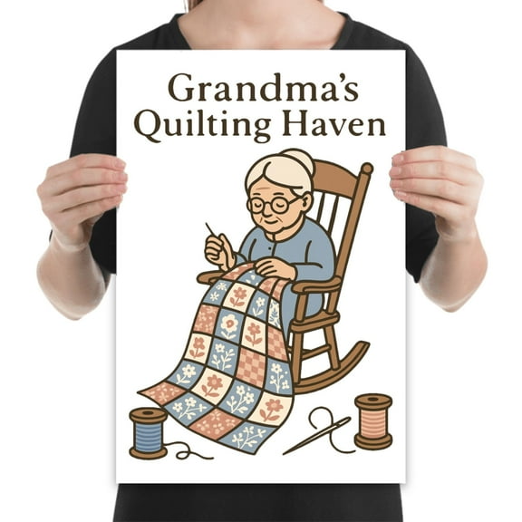 Quilting Room Wall Art - Quilters Decor - 13x19 Poster Print - Sewing Room