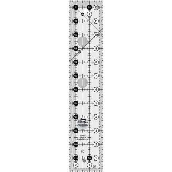 Creative Grids Quilt Ruler 2-1/2in x 12-1/2in - CGR212