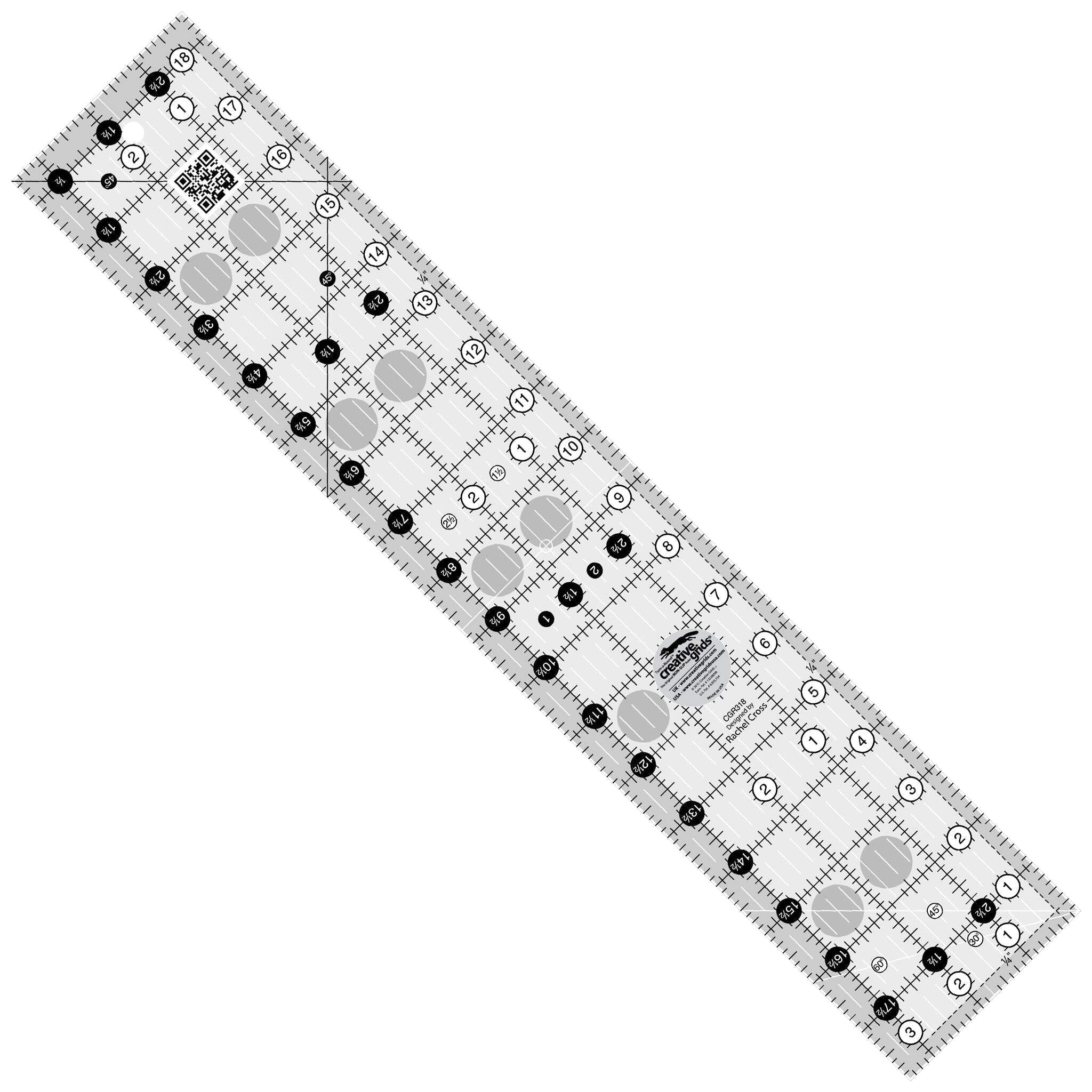 Creative Grids Quilt Ruler 3-1/2in x 18-1/2in Rectangle - Walmart.com