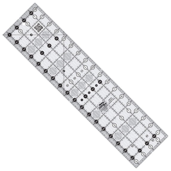Lexan Ruler Creative Grids Quilt Ruler – 4½in x 18½in Acrylic Rectangle Ruler with ...