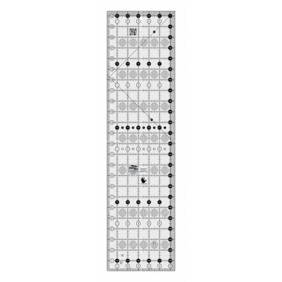 Creative Grids Left Handed Quilt Ruler 6-1/2in x 24-1/2in Rectangle