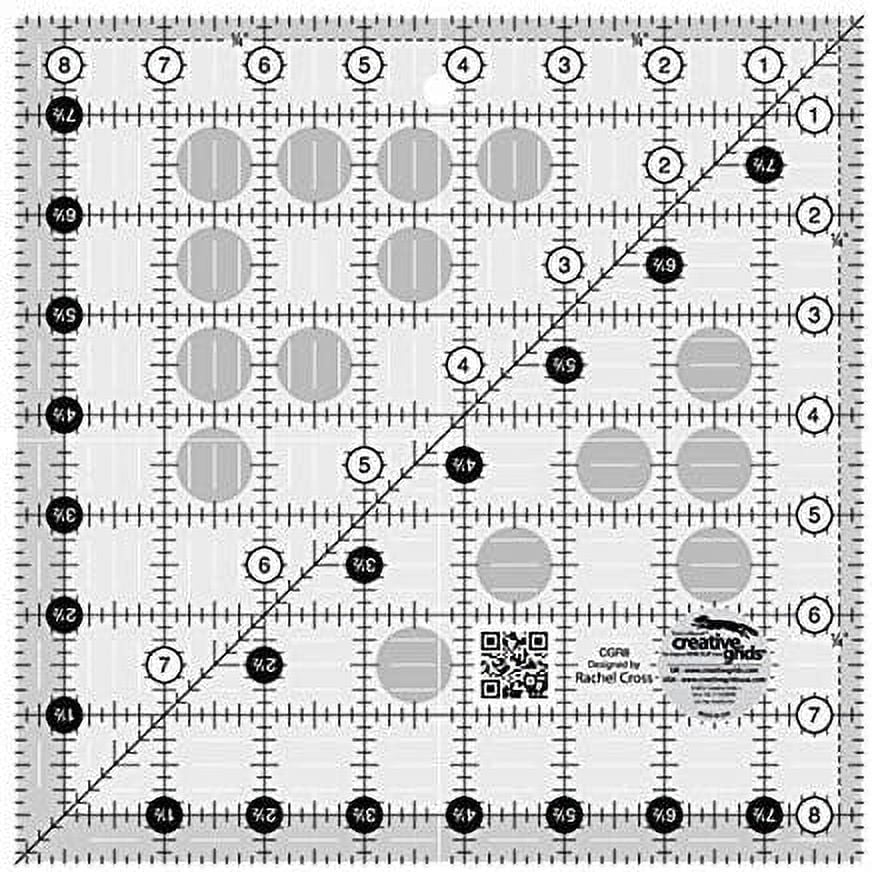Creative Grids 8.5" Square Quilting Ruler Template CGR8