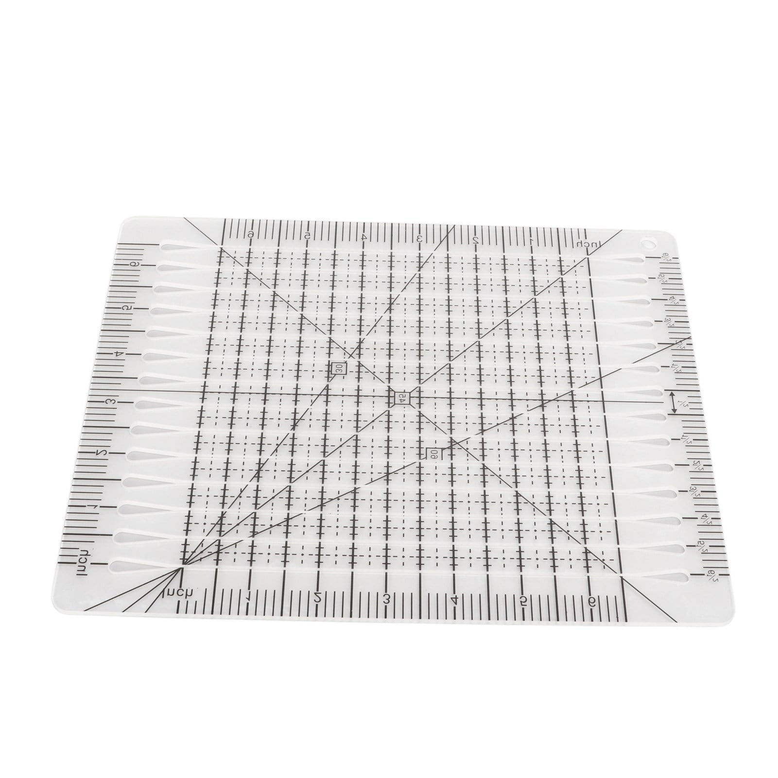 Quilting Ruler, Cutting Ruler Acrylic Accurate Scale 1.2in Thick Black