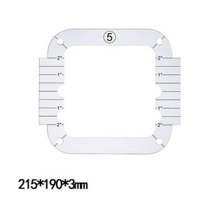 Dtydtpe Family Project Free Motion Quilting Template with Quilting Frame  for Sewing Machine Ruler 