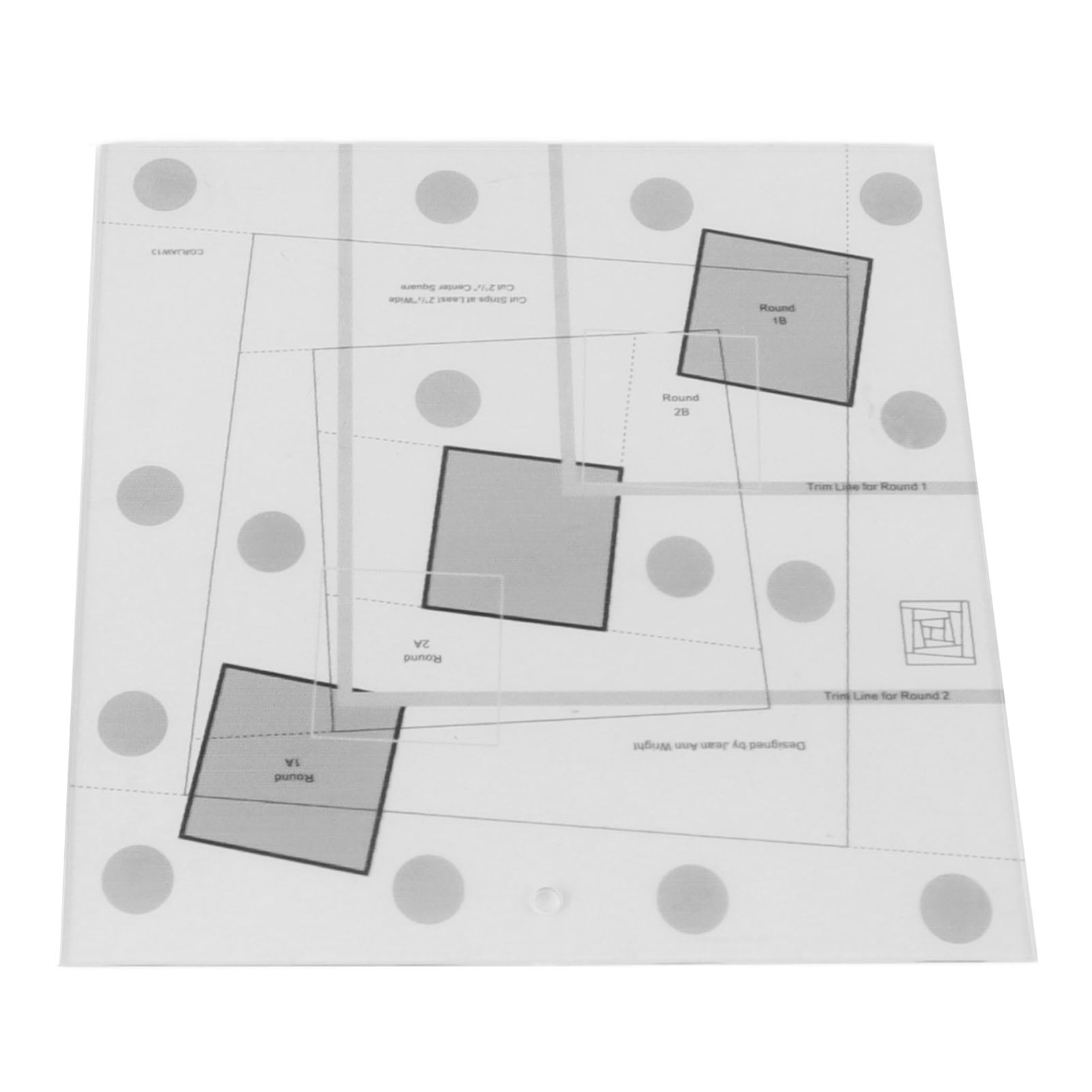 Quilting Ruler, Log Cabin Trim Tool Transparent For Pattern Making 6 ...