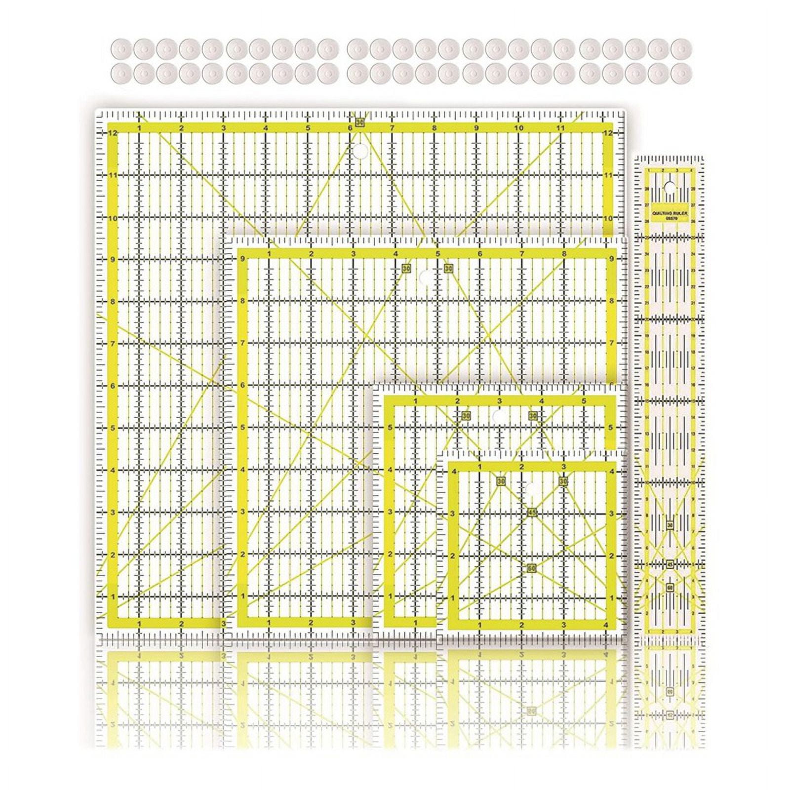 Quilting Rulers, Clear Acrylic Square Quilting Templates, Fabric ...