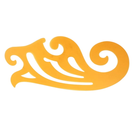 FRCOLOR Golden Multi-functional Clothing Cutting Ruler for DIY Plastic Sewing Accessories 7.5 Inches