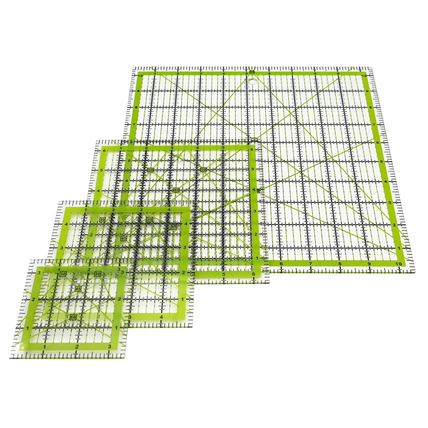 Quilting Rulers, Sewing Ruler, 4 Piece Acrylic Square Quilting