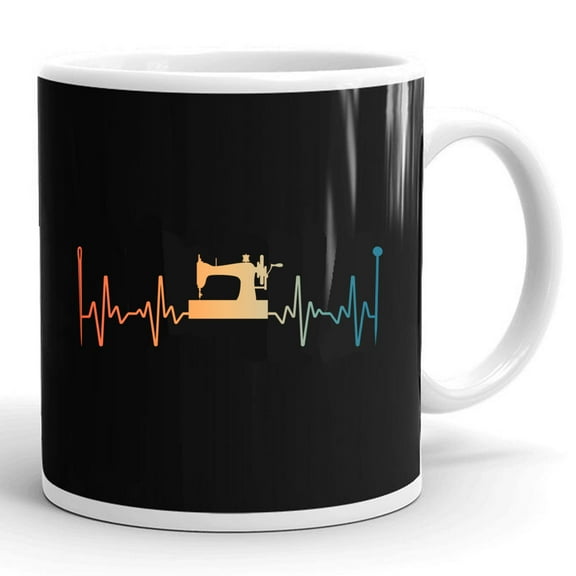 Quilting Sewer Seamstress Quilter Sewing Gift Ceramic Mug 11oz (White;11oz)