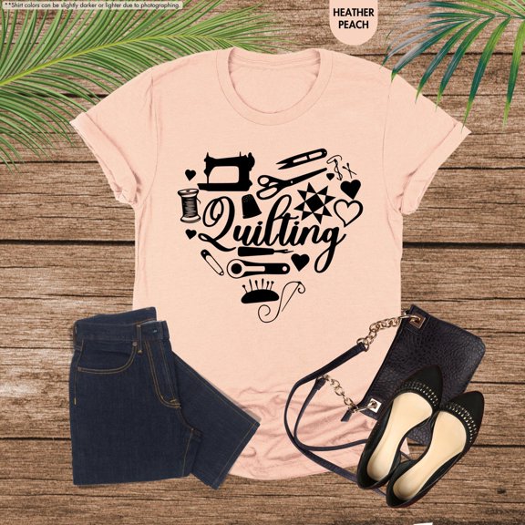 Quilting Shirt, Quilting Heart Shirt, Quilter, Quilt Mom Shirt, Crafter Mom Gift, Quilting Sweatshirt, Quilter Gift, Sewing Lover All Size S-5Xl