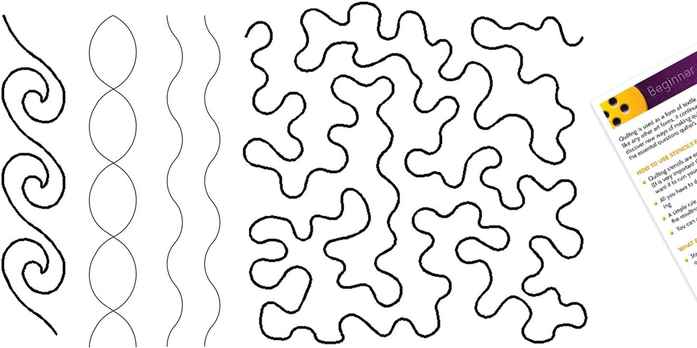 Quilting Stencils for Machine and Hand Quilting 4 Quilt Plastic