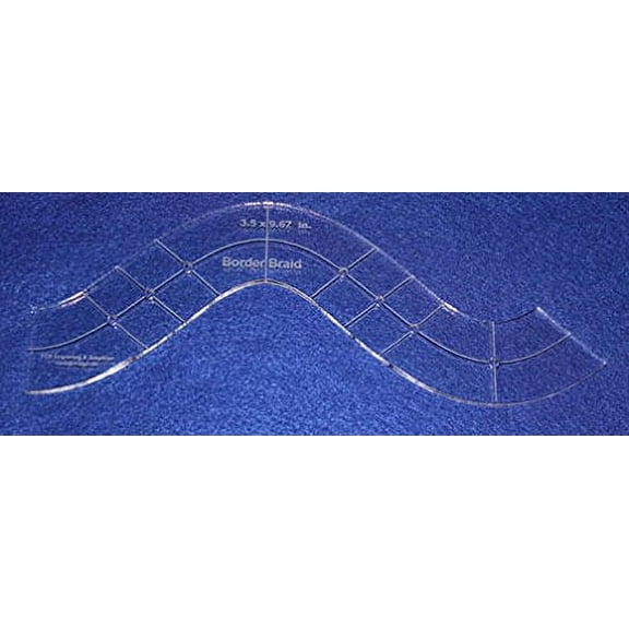 Quilting Template - Border Braid- 1/4" Clear Acrylic