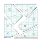 Quilting Template Set Acrylic Cutting Ruler for Sewing Machine DIY Hand Patchwork Quilt Mats Stylish Style Precision Measuring Tools